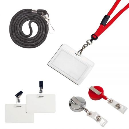 Badge & Lanyard - Leo name badge, badge clip and lanyard